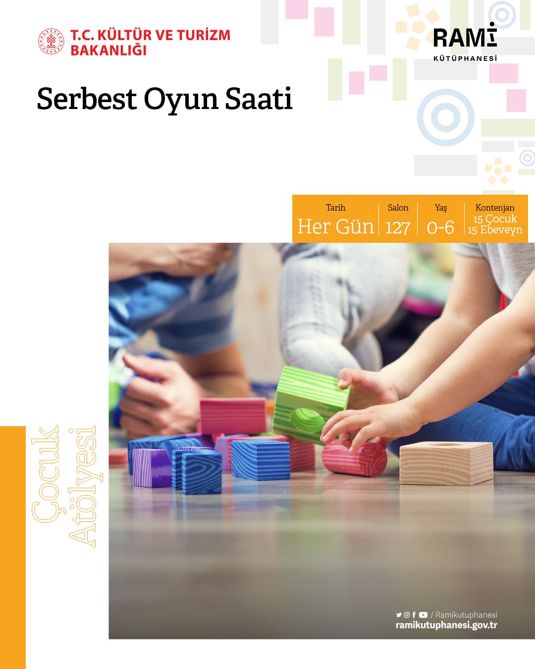 Rami Kütüphanesi - Çocuk Atölyeleri, Serbest Oyun Saati